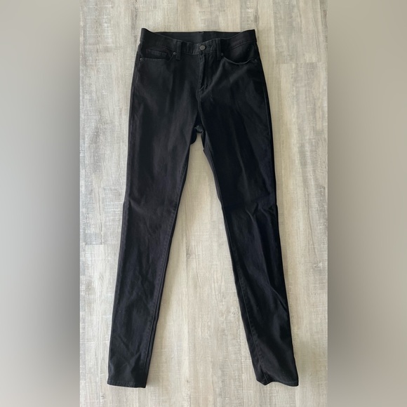 Uniqlo Pants - UNIQLO Black Skinny Tapered High Rise EZY Pants Size M (Waist 28-29”)